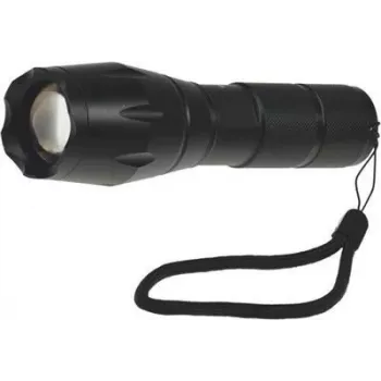 ChiliTec LED-ficklampa zoom 10W, 3x AAA, svart 22106