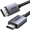 UGREEN HDMI till DisplayPort aktiv konverterkabel 4K 30Hz 3m svart