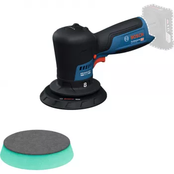 Bosch GPX 12V-125 Professional batteridriven polermaskin 06019L4100, 12 V, 125 mm, blå/svart, solo (utan batteri och laddare)