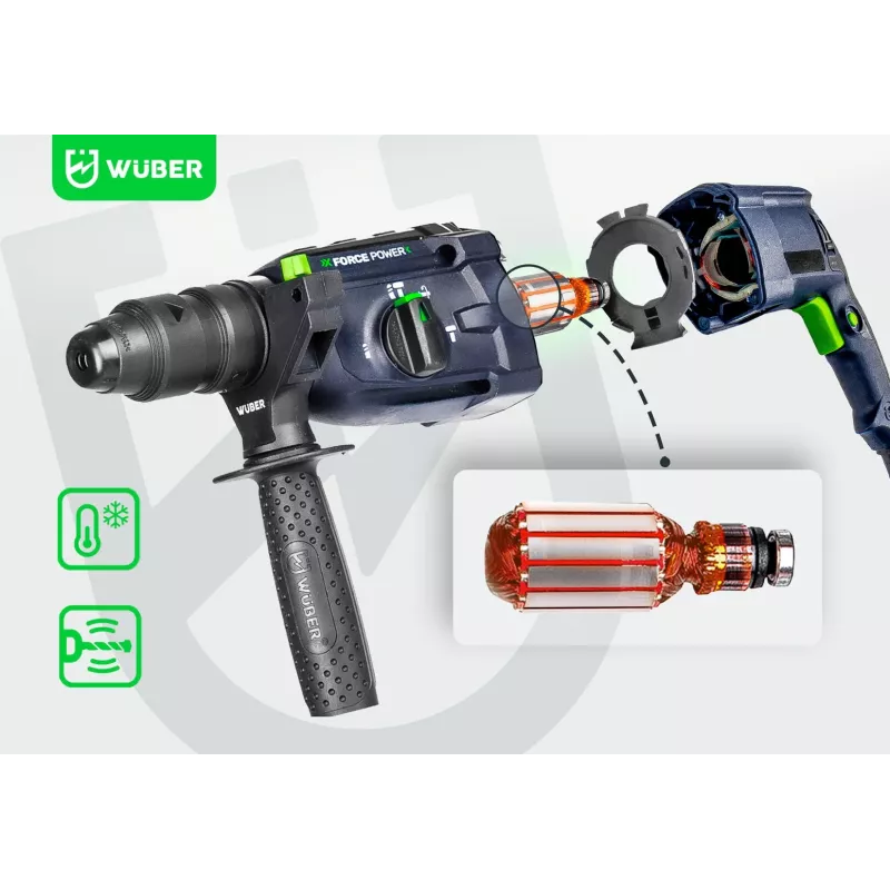 Wuber W28920 borrhammare, 4 J, 2500 W