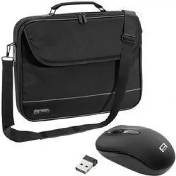 PEDEA Fair laptopväska 14,1 inch (35,8 cm) med PC-mus, svart