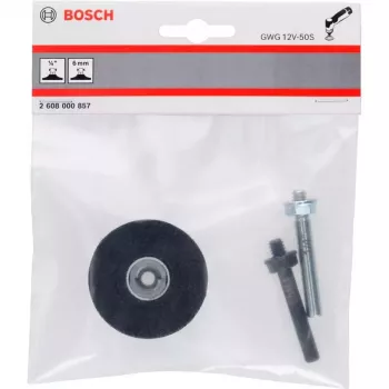 Bosch 2608000857 stödtallrik, 50 mm, Quick Lock, svart (för GWG 12V-50 S Professional)