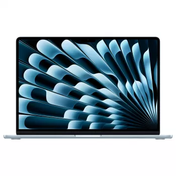 Apple MacBook Air 15 inch M5 10-kärnig CPU 10-kärnig GPU 24GB RAM 512GB SSD – himmelsblå, tyskt tangentbord med Touch ID (CTO)