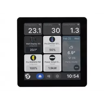 Shelly Wall Display X1i svart touchpanel