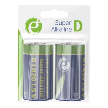 Gembird LR20 alkaliskt batteri (typ D), 1,5V, 2 st