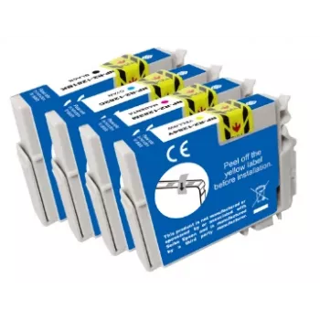 G&G kompatibla bläckpatroner multipack för Epson T1285 (C13T12854012), svart/cyan/magenta/gul