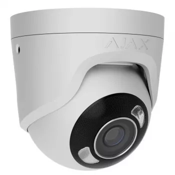 Ajax TurretCam HL nätverkskamera, 8 MP, 2,8 mm, vit