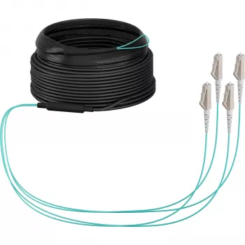 EFB-Elektronik OM3 trunkkabel U-DQ(ZN)BH, 4 fibrer, 1x4 LC-LC, 30 m, Dca, LSZH (O8303S30OM3)