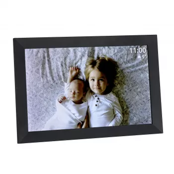 TFA Dostmann FRAMEO app digital WiFi-fotoram 25,7 cm 10,1 inch 1280 x 800 pixlar 32 GB svart