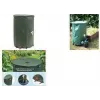 EDA RÉCUP'O hopfällbar regnvattentunna kit, 500 l, diameter 800 mm, grön, UV-beständig (010983 V.CA)