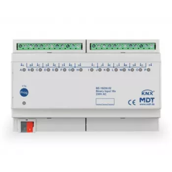 MDT BE-16230.02 binär ingång 16-faldig 8TE DIN-skena 230VAC
