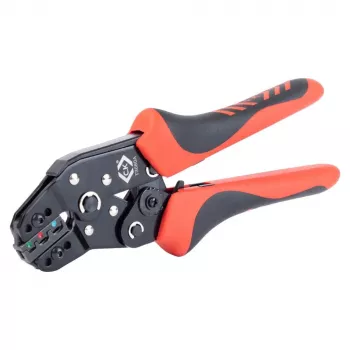 C.K Tools T3680A crimptång för isolerade kabelskarvdon, 0,25–2,5 mm²