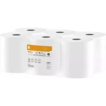 Satino by Wepa HiCycle handduksrulle, 2-lagig, 138 m, 100 % återvunnen, högvit, våffelprägling, 6-pack (319190)
