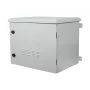 Allnet SO-serie 19 inch 12U IP55 väggskåp, 638 mm djupt, med 4-faldig fläktenhet, ljusgrå (ALL-SO03-6612-G-DGRAUV2)