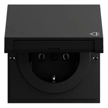 Gira 445474 SCHUKO-uttag KD, System 70, svart