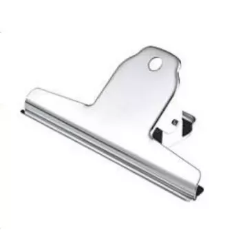 Wonday brevklämma i metall, bredd 144 mm, klämvidd 45 mm, nickel