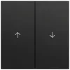 Gira 329474 vippa 2-fack pil, System 70, svart (lackerad)