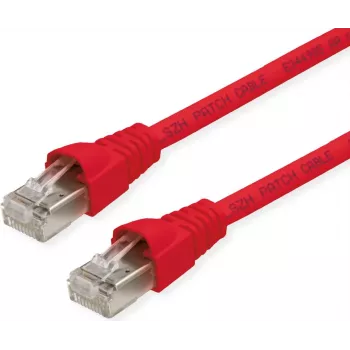 Telegärtner Cat6a S/FTP patchkabel, 6 m, röd