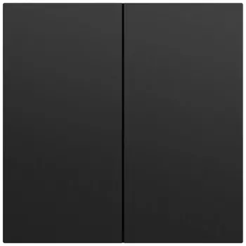 Gira System 70 vippa 2-fack, svart lackerad, 329574