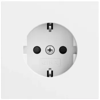 Gira System 70 SCHUKO-uttag SP, ren vit, 445372