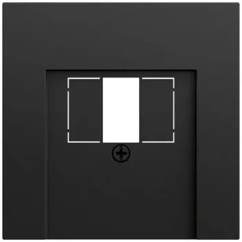 Gira 027674 TAE USB täckplatta System 70, svart