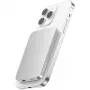 Nevox magnetisk trådlös powerbank Qi2, 5000 mAh, silver/vit