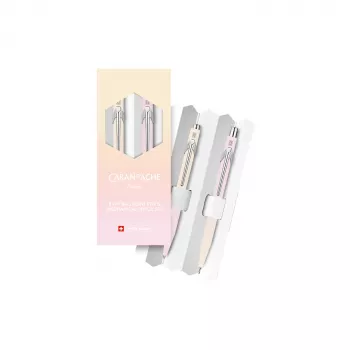 Caran d'Ache HORIZON skrivset, färgövergång från pastellgul till pastellrosa (8490.708)