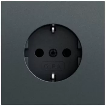 GIRA 418873 SCHUKO-uttag System 70, antracit