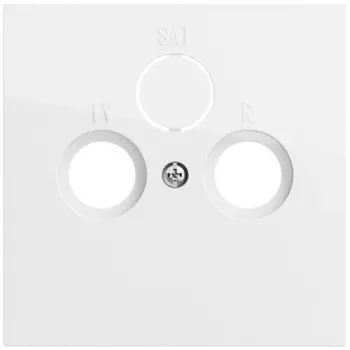 Gira System 70 koaxial antennuttag, ren vit (086970)