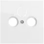 Gira System 70 koaxial antennuttag, ren vit (086970)