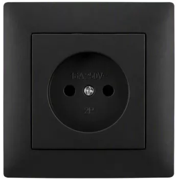 VCX WESA LC 07C enkeluttag, svart