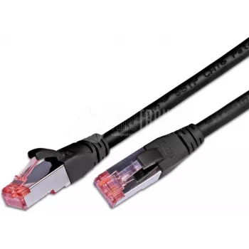 Wirewin Cat6 S/FTP patchkabel, 0,25 m, svart