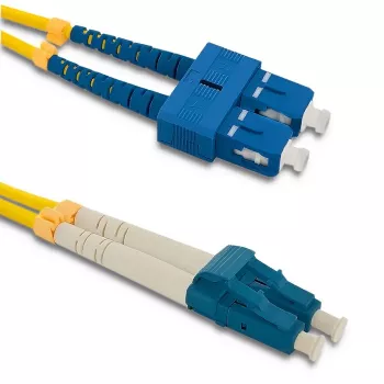 Qoltec fiberoptisk patchkabel SC/UPC till LC/UPC singelmode duplex, 2 m
