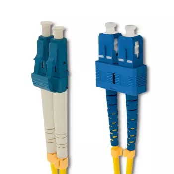Qoltec fiberoptisk patchkabel SC/UPC till LC/UPC singelmode duplex, 2 m