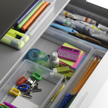 KIS Box Sistemo Organizer 7 22.5 x 15.5 x 5 cm transparent/light grey