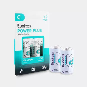 Uniross Power Plus C / LR14-batterier 7000mAh, 2 st.
