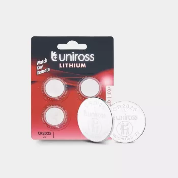 Uniross litium CR2025-knappcell, 4 st