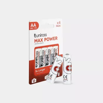 Uniross Max Power batterier AA / LR6 2900mAh, 4 st