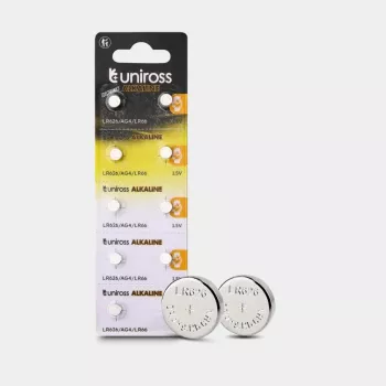 Uniross batteri - LR66 / LR626 - 10-pack blister