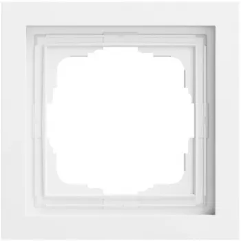 GIRA 0211725 täckram 1-fack flat Gira F200, ren vit
