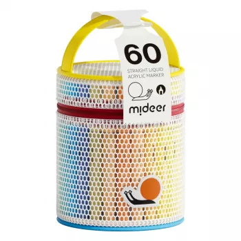 mideer flytande akryltusch med penselspets – 60 färger i tub