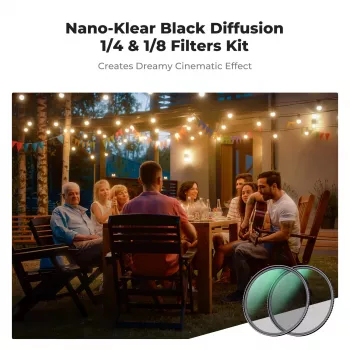 K&F Concept 2-i-1 Black Diffusion filterset 1/4 och 1/8, 67 mm (SKU.1714V1)