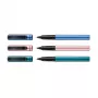 Pelikan Pina Colada rollerballpenna, 12-förpackning, metallhölje och -kåpa, svart (605502)