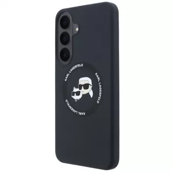 Skal Karl Lagerfeld silikon Karl&Choupette Heads MagSafe för Samsung Galaxy S26 FE svart