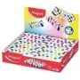 Maped suddgummi i plast, färgad rutig, ftalat- och PVC-fri, 20-pack display (123501)
