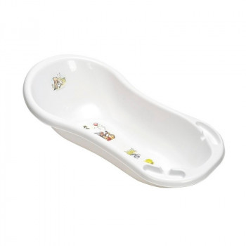 Keeeper babybadkar 100 cm med propp Maria Winnie the Pooh 100x51x29 cm vit