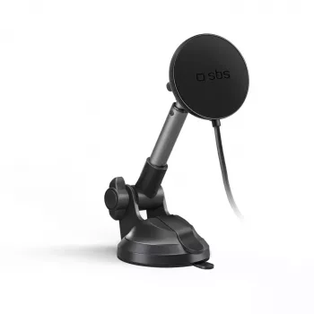 SBS MagSafe Magnetic Telescopic Phone Holder, 15W, Black