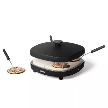 Tristar PZ-9174 pizzamaskin med Cool-Touch-hölje, non-stick-beläggning, kontrollampa