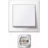 MERTEN jumbobrytare MEG3341-1419, termoplast, polarvit, AC 250 V