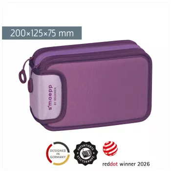 BRUNNEN pennfodral fyllt s'maepp Sweet Colour Code lila 34 delar, 20,0 x 7,5 cm